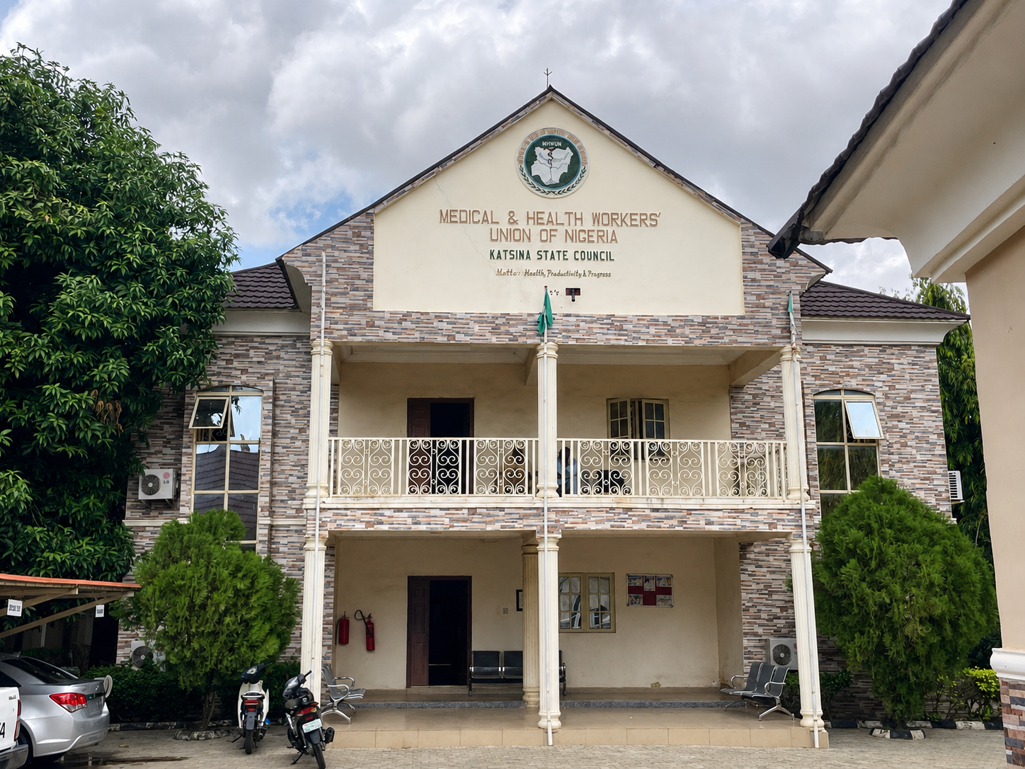 MHWUN secretariat courtyard and building frontage