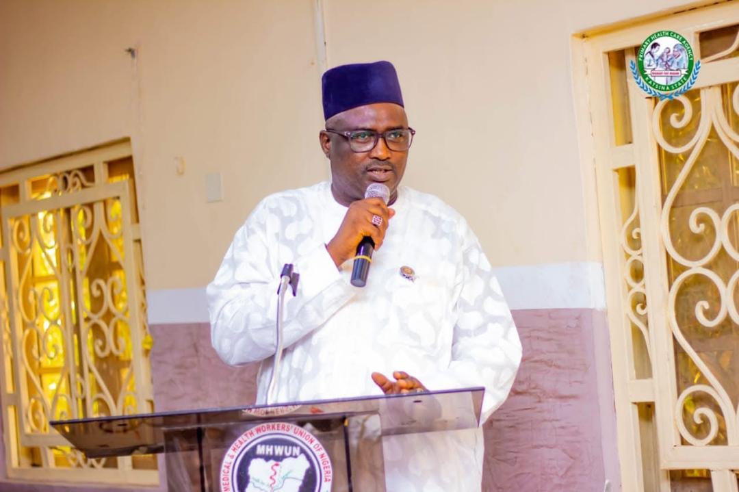 MHWUN family member speaking at podium