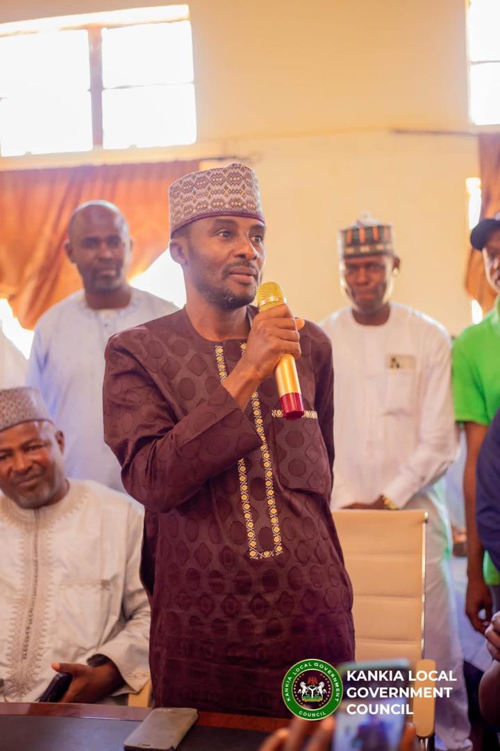 Comrade Bishir Ibrahim Gyaza speaking at a meeting